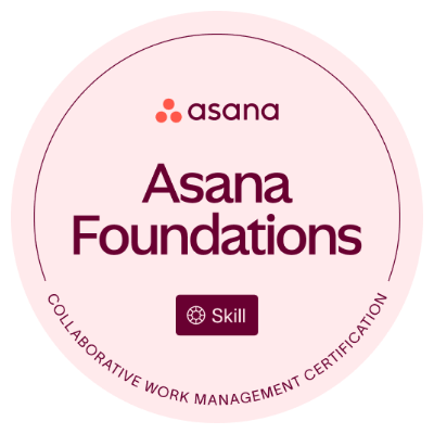 Asana Foundations certification